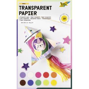 Transparentpapiermappe, 185 x 297 mm, 10 Blatt folia 810 (4001868008104)