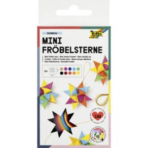 Papierstreifen für Fröbelsterne – 130 g qm 100 Stück Ganzjahresfarben sortiert FOLIA 1295 (4001868129502)