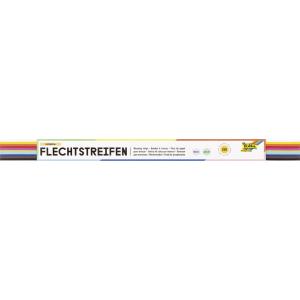 Flechtstreifen (B)10 x (L)500 mm, farbig sortiert folia 70210 (4001868702101)
