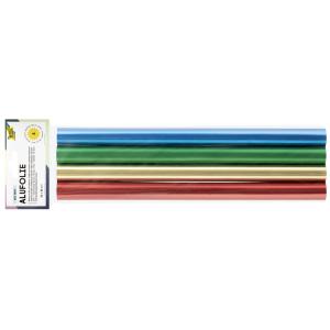 Alu-Bastelfolie, (B)300 x (L)500 mm, farbig sortiert folia 404 (4001868004045)