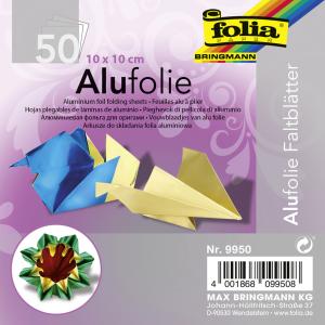 Alu-Faltblätter, 200 x 200 mm, 50 Blatt, sortiert folia 9960 (4001868099607)