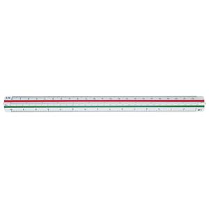 Dreikant-Maßstab Mars 561 98-1BK, weiß STAEDTLER (4007817148075)