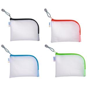 Reißverschlusstasche 'Mesh Bags', DIN A7, schwarz HERMA 20244 (4008705202442)