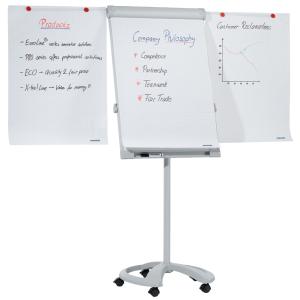 Flipchart PRO Deluxe Mobil, 670 x 950 mm, hellgrau FRANKEN FC81 (4016946211451)