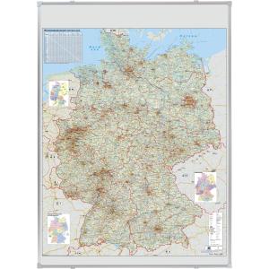 Deutschland Straßenkarte, magnethaftend FRANKEN KA300D (4016946001878)