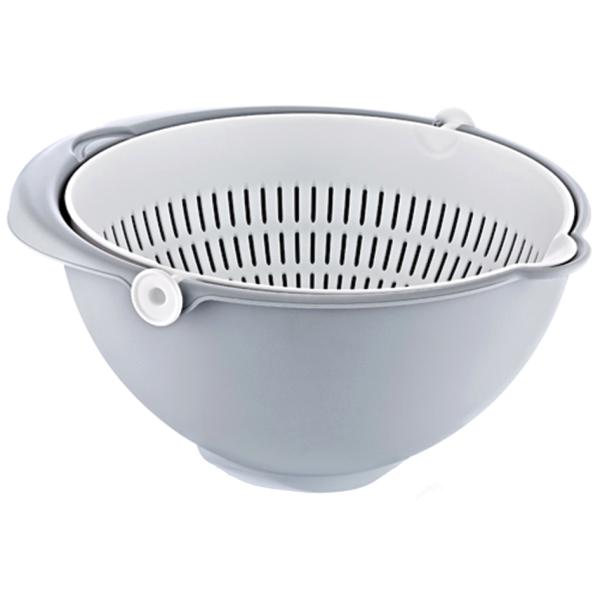 2in1 Schüssel-Sieb 'stella', groß, nordic-blue keeeper 1052868000000 (4052396091342)
