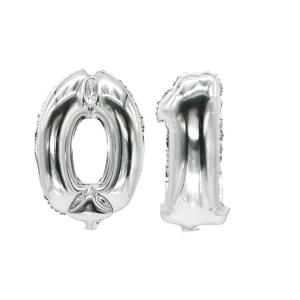 Folienballon 'Zahlen', Ziffer: 3, silber PAPSTAR 86833 (4002911868331)