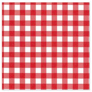 Motiv-Servietten 'Vichy Karo', 330 x 330 mm PAPSTAR 87102 (4002911803042)