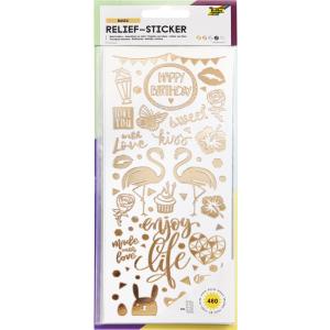 Relief-Sticker 'GANZJAHR', Blattformat: 100 x 240 mm folia 12910 (4001868103991)