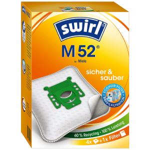 M 52 MPP Green 4er StaubsaugerBeutel SWIRL Staubsauger-Beutel Plus AirSpace M 52 MPPLUSAIRSP 4ER (4006508205646)