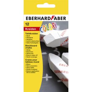 Wandtafelkreide COLORI, weiß, 12er Kartonetui EBERHARD FABER 525000 (4087205250009)