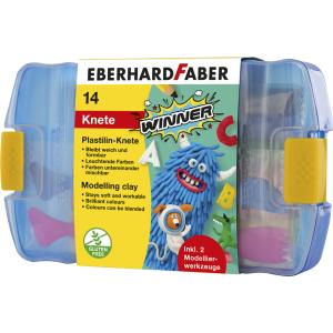 Plastilin-Knete WINNER, 14er Kunststoffbox EBERHARD FABER 572010 (4087205720106)