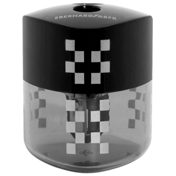 Doppel-Spitzdose WINNER, transparent/ anthrazit EBERHARD FABER 585140 (4087205851404)