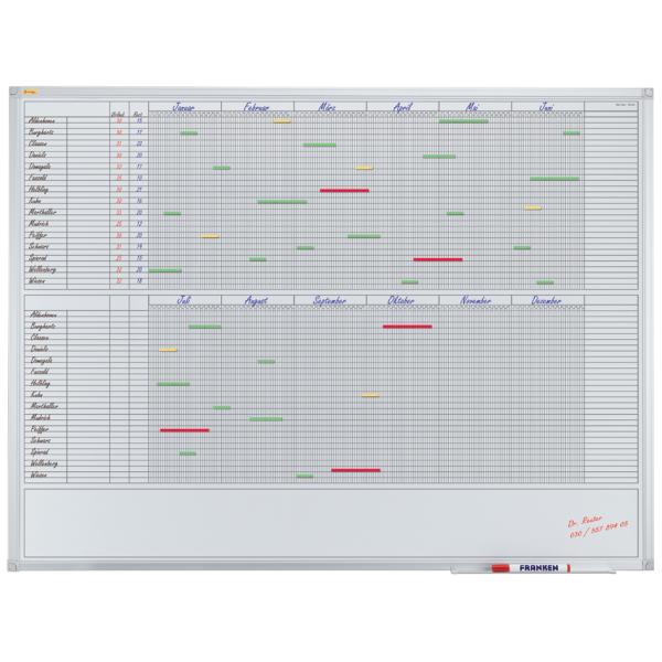 Planungstafel X-tra! Line, 12 Monate, 1.200 x 900 mm FRANKEN VO-30 (4016946191432)