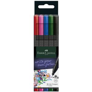 Fineliner Finepen Grip 0,4 mm 10er Etui FABER CASTELL 151610 (4005401516101)
