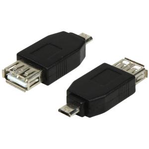USB 2.0 Adapter, Micro USB Stecker - USB Kupplung LogiLink AU0029 (4052792005790)