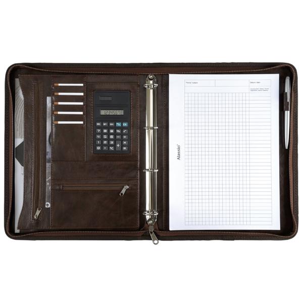 Ringbuchmappe 'MASSA', A4, Lederimitat, schwarz Alassio 30065 (4021068300655)