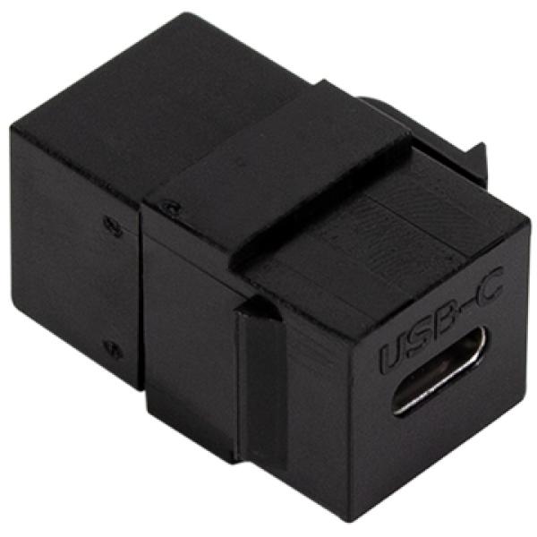 LogiLink Keystone Verbinder USB 3.1, schwarz NK0032 (4052792054163)