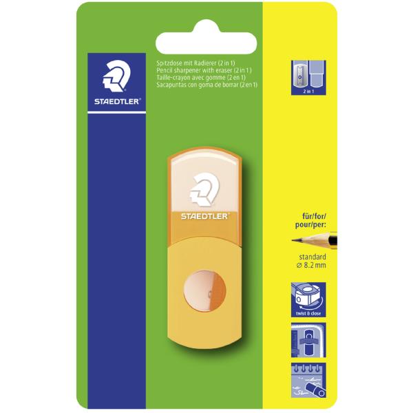 Radierer-Spitzer-Kombi 511 SE, neon-orange STAEDTLER 511SE-F4BK (4007817111116)