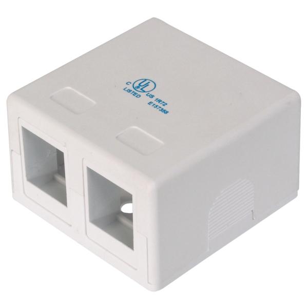 Leergehäuse für 2 Keystone-Module, reinweiß DIGITUS AT-AG 302A-WH (4016032180135)