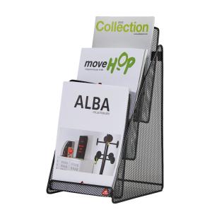 Tisch-Display 'MESHPREZA5', A5 hoch, schwarz, 3 Fächer ALBA MESHPREZA5 N (3129710016532)