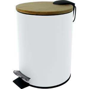 Tret-Abfallbehälter 'the bamboo', 3 Liter, weiß helit H2404405 (4012086023145)