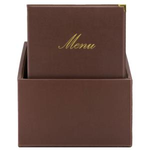 Speisekarten-Mappe CLASSIC, A4, weinrot, 20er Box Securit MC-BOX-CRA4-WR (8717624245220)