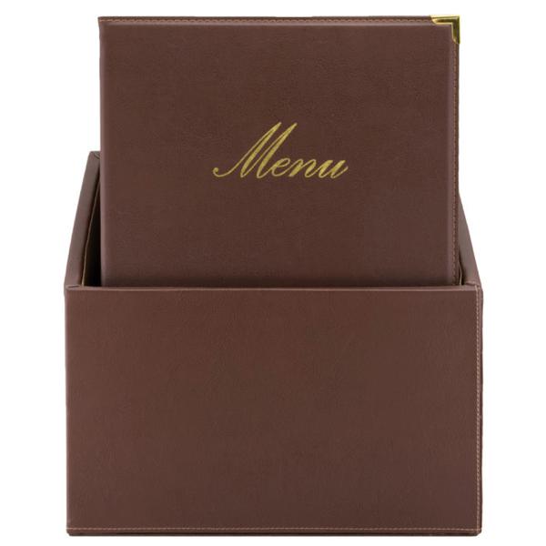 Speisekarten-Mappe CLASSIC, A4, weinrot, 20er Box Securit MC-BOX-CRA4-WR (8717624245220)