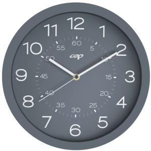 CEP Wanduhr mineral, Quarzuhr, grau cep 2008200201 (3462159015392)