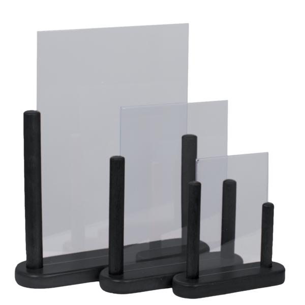 Tischaufsteller TABLE, Acryl, DIN A5, schwarz Securit PFT-BL-ME (8718226494719)