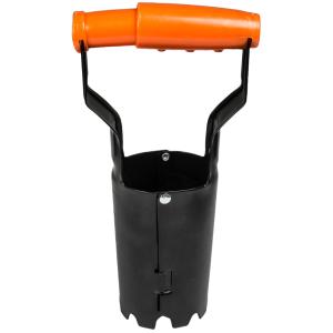 Blumenzwiebelpflanzer DE LUXE, schwarz/ orange Bradas KT-Y6010 (5907544424628)