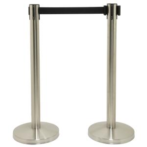 Absperrsystem RETRACTABLE, chrom, 2er Set Securit RS-RT-LW-CH (8719075282489)