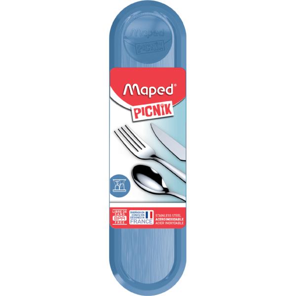 PICNIK Besteck-Set CONCEPT, Aufbewahrungsbox grau Maped 870405 (3154148704058)