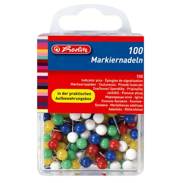 Markierungsnadeln, Größe 6, farbig sortiert herlitz 300000612 (4008118770354)