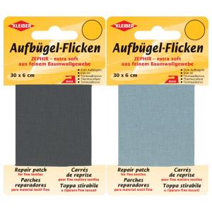 Zephir-Aufbügel-Flicken, 300 x 60 mm, dunkelbraun KLEIBER 31004 (4009691310043)