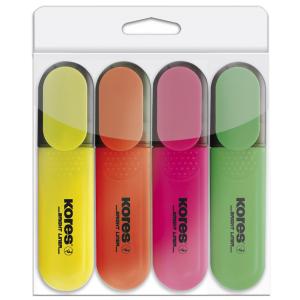 Textmarker 'BRIGHT LINER', 4er Etui Kores TM36140 (9023800361400)