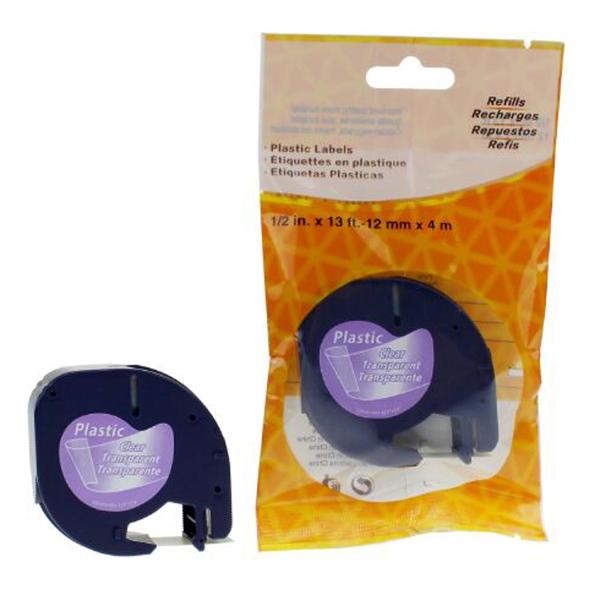 Schriftbandkassette, schwarz/ blau, 12 mm x 4 m rillprint 85585 (8712794855859)