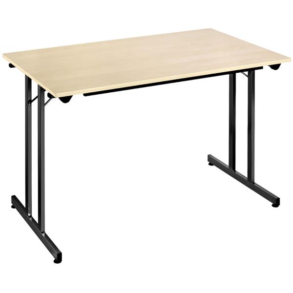 Klapptisch TPMU147EN, 1.400 x 700 mm, ahorn/ schwarz SODEMATUB (3700245508015)