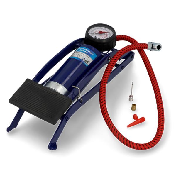Fußluftpumpe Einzylinder, blau cartrend 10927 (4008153109270)