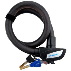 Seil-Fahrradschloss, Länge: 850 mm, schwarz FISCHER 85903 (4008153859038)