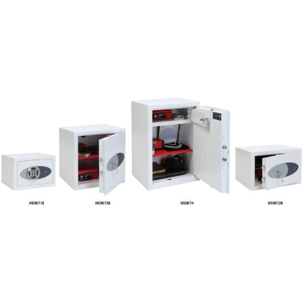 Einbruchschutz-Tresor VENUS HS0672E, weiß phoenix (5032548008977)