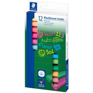 Wandtafelkreide, farbig sortiert, 12er Kartonetui STAEDTLER 2360 (4006608204327)