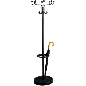 Garderobenständer Rondo, 8 Haken, chrom/ schwarz kerkmann 30628083 (4044917205307)