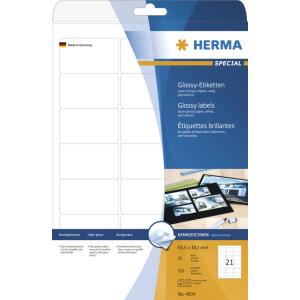 Hochglanz-Etiketten SPECIAL, 96, 0 x 139, 7 mm, weiß HERMA 4908 (4008705049085)