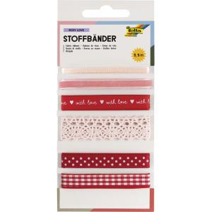 Stoffbänder-Mix 'Flower Fields', Gesamtlänge: 5, 5 m folia 12024 (4001868127416)
