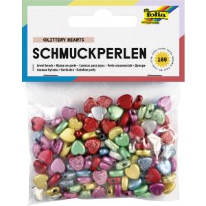 Schmuckperlen 'Glittery Stars', glatt/ geprägt folia 1261 (4001868012613)