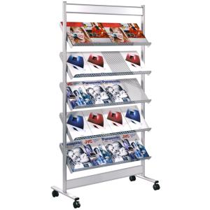 Prospektregal Artline, für 20 x DIN A4, alusilber kerkmann 42348714 (4044917087101)