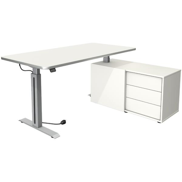 Komplett-Arbeitsplatz Move 1 Style, lichtgrau kerkmann 10177111 (4044917441569)
