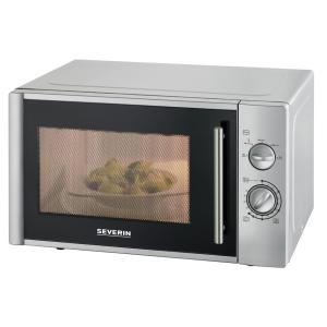 Mikrowelle MW 7772, 900 Watt, silber / schwarz SEVERIN (4008146041297)