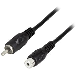 Audiokabel, Cinchstecker - Cinchkupplung, 5 m LogiLink CA1032 (4052792008661)